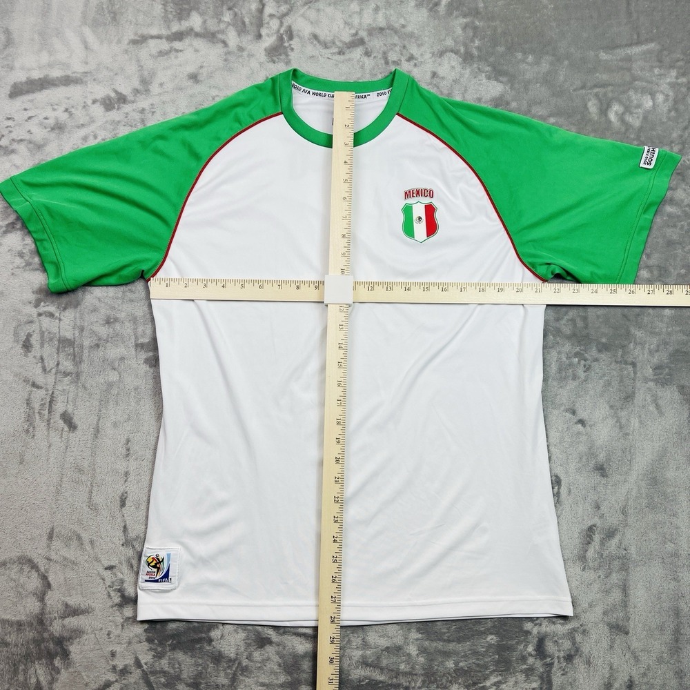 2010 FIFA World Cup South Africa Futbol Soccer Jersey Shirt Sz L Mexico - Picture 5 of 9